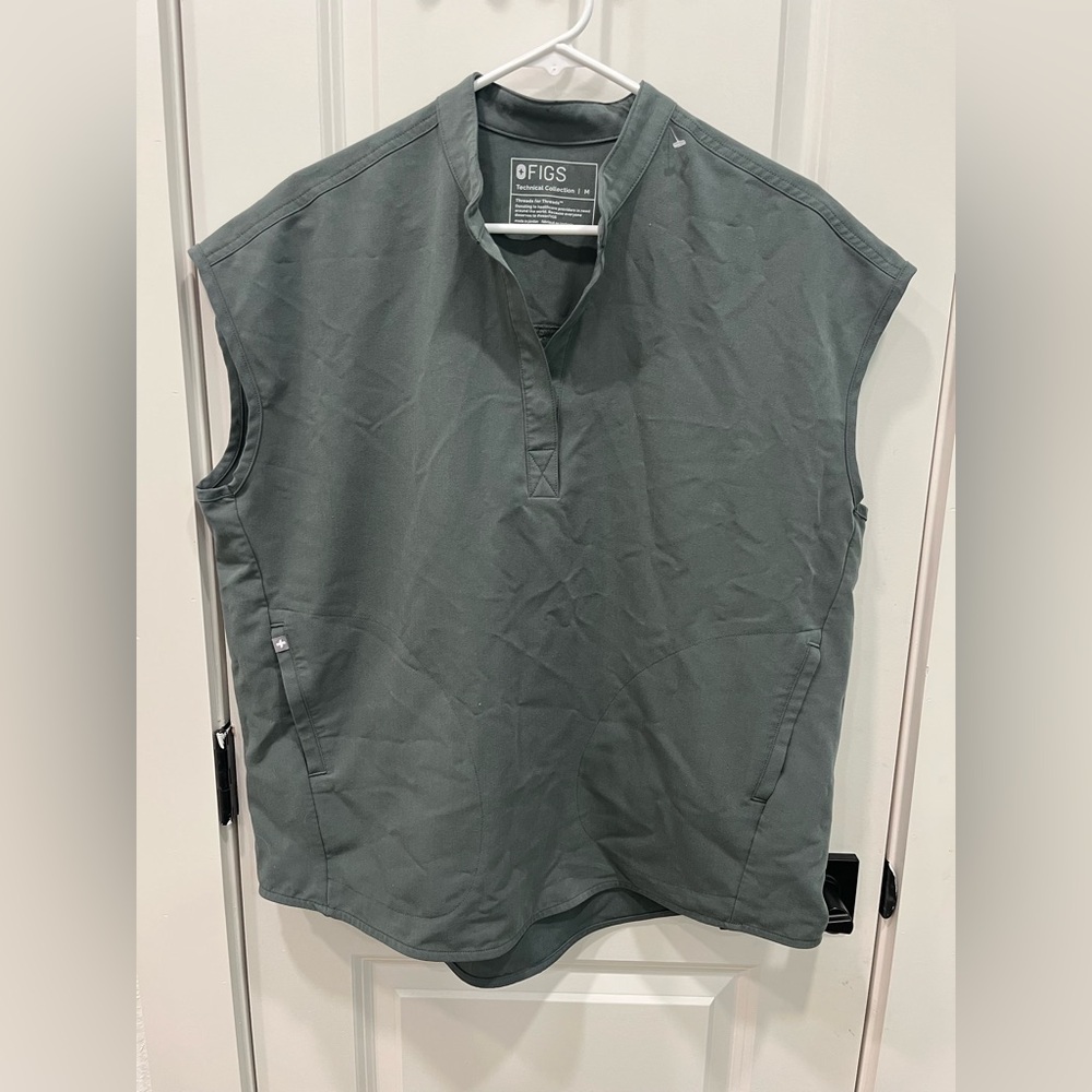 Figs Gray Tank Top‎ Athletic Shirt
